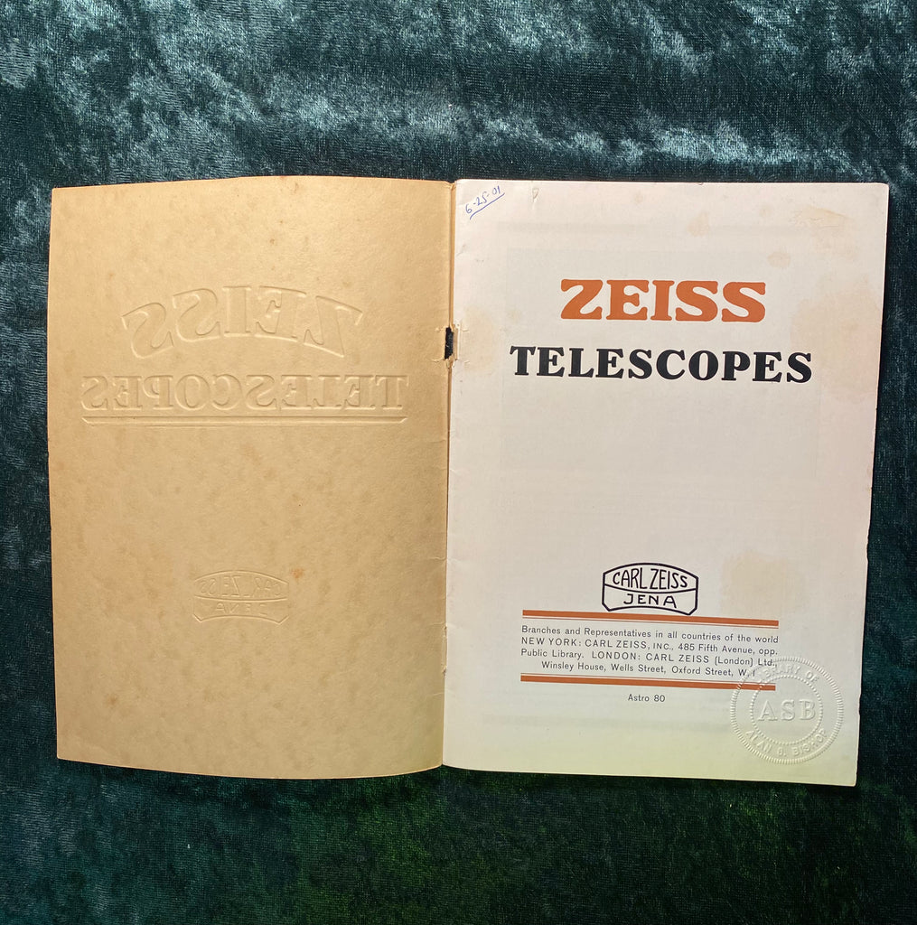 ASTRO　magazine Antique Zeiss Telescopes Catalogue Astro 80 1928 – Explorer Antiques