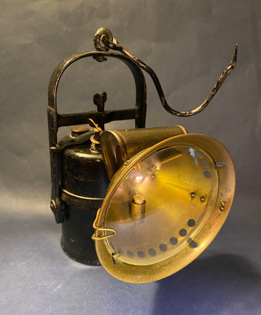 ライト　アンティーク Zero Stock-Antique Carbide Miners Lamp LUX Sweden Model 905A