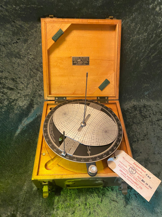 Abrams Universal Sun Compass Model SC-1 WW2 Era 1944