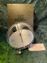 Abrams Universal Sun Compass Model SC-1 WW2 Era 1944