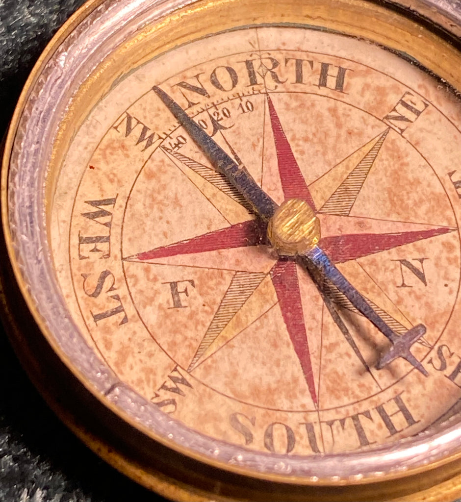 Antique Pocket Compass Made in Germany Explorer Antiques