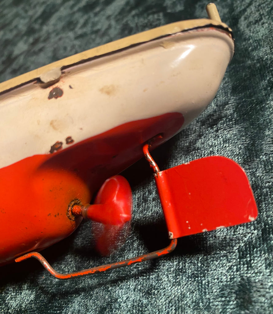 Zero Stock-Vintage Tin Windup Clockwork Ocean Liner Made by