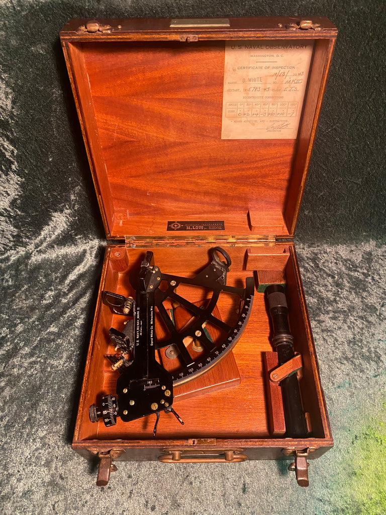 Zero Stock- Sextant US Navy Bureau Of Ships MARK II David White Co