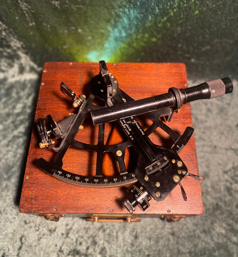 Zero Stock- Sextant US Navy Bureau Of Ships MARK II David White Co