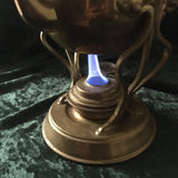 Zero Stock-Brass Spirit Burner Tea Kettle Combo Made by S&S Co USA Pat Jan 1892