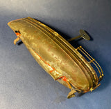 Zero Stock-Antique Tin Windup Clockwork Gunboat Made by Georges Carette & Co Nuremberg Germany