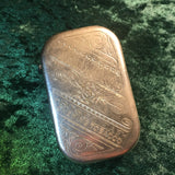 ZERO STOCK-Antique Snuff Tin With Compass P Lorillard & Co Rose Leaf Chewing Tobacco