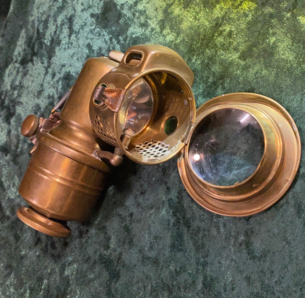 Zero Stock Antique Carbide Bicycle Light P & H Ltd. Birmingham Englan