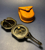 Zero Stock-Vintage Brunton Pocket Transit Compass Made By Keuffel & Esser New York