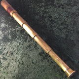 Zero Stock-Antique Telescope Spyglass With Mahogany Veneer Cover