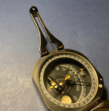Zero Stock-Vintage Brunton Pocket Transit Compass Made By Keuffel & Esser New York