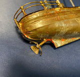 Zero Stock-Antique Tin Windup Clockwork Gunboat Made by Georges Carette & Co Nuremberg Germany
