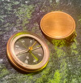 Zero Stock-Vintage Brass Compass Made in France