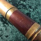 Zero Stock-Antique Telescope Spyglass With Mahogany Veneer Cover