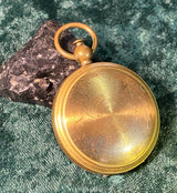 Zero Stock-Vintage WW2 U.S. Waltham Military Pocket Compass In Hunter Style Case