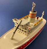 Zero Stock-Vintage Tin Windup Clockwork Ocean Liner Made by Arnold Nuremberg Germany