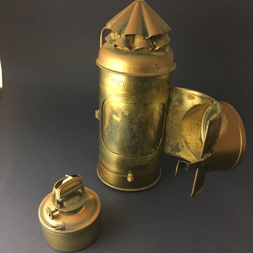 ZERO STOCK-Vintage Perko Boat Signal Oil Nautical Lantern