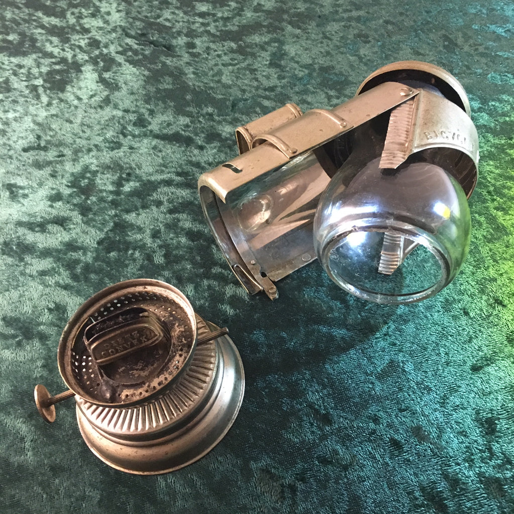 ZERO STOCK-Antique Bicycle Lantern Bristol Brass & Clock Co