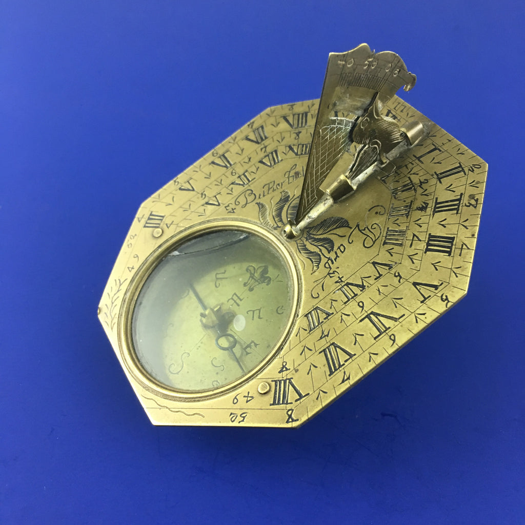 ZERO STOCKANTIQUE EARLY 18TH CENTURY BUTTERFIELD SUNDIAL Explorer