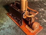 Zero Stock- Antique Live Steam Engine And  Boat Model
