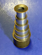 Antique Silver Plate Monocular Telescope Made in England
