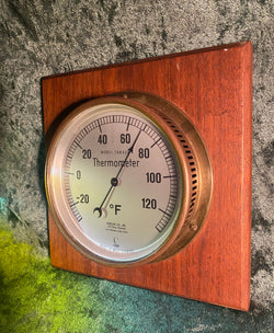 Zero Stock -Vintage Lufft Metalic Thermometer Germany