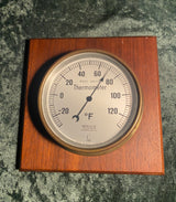 Zero Stock -Vintage Lufft Metalic Thermometer Germany