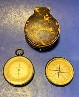 Antique Pocket Barometer Altimeter and Compass Compendium F. Kuhn Opt. Lucern Switzerland