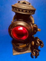 Antique Car Carriage Kerosene Lamp  Dietz Eureka USA Patent 1904-14