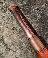 Zero Stock-Antique Single Draw Telescope  George Stebbing Portsmouth Optician to Royal Yacht Squadron