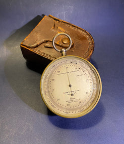 Antique Surveying  Mountain Altimeter Barometer Made by Tycos for Eugene Dietzgen Chicago & New York USA