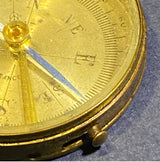 Vintage Brass Compass Made in France