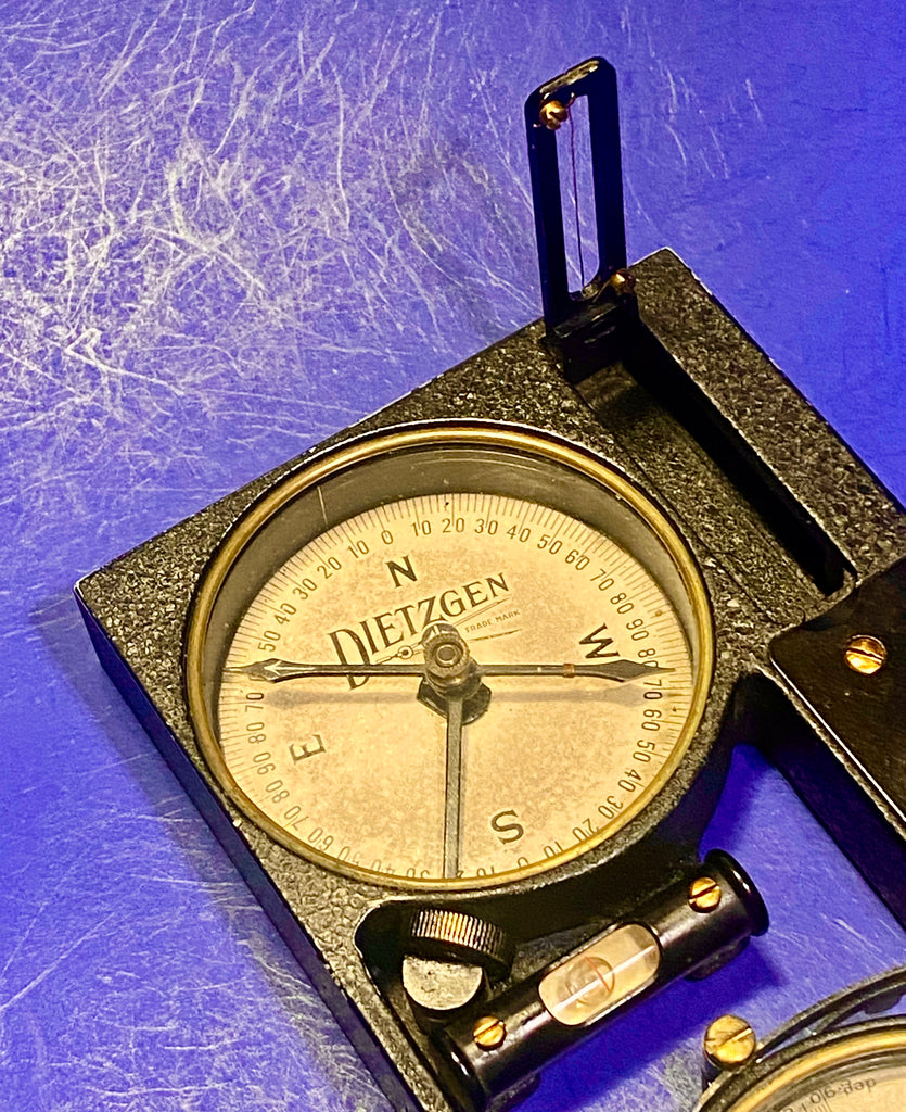 Zero Stock-Antique Pocket Compass Omnimeter Compendium Made by Eugene ...