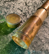 Antique Single Draw Telescope J.J. Messer London US Navy