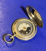 Zero Stock -Antique Pocket Compass Made by Dennison Birmingham for British Army WW1