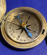 Vintage WW2 U.S. Wittnauer Military Pocket Compass In Hunter Style Case