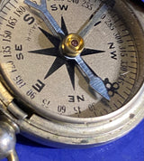Zero Stock-Vintage WW2 U.S. Wittnauer Military Pocket Compass In Hunter Style Case