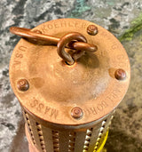 Antique Mining Safety Lamp Koehler Mfg. Co. Marlboro Massachusetts USA