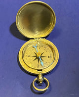 Vintage WW2 U.S. Wittnauer Military Pocket Compass In Hunter Style Case