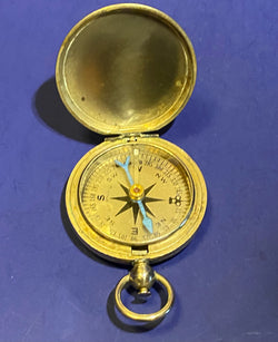 Vintage WW2 U.S. Wittnauer Military Pocket Compass In Hunter Style Case
