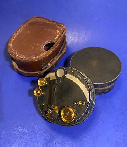 Zero Stock-Antique Box Sextant Made by Stanley London WW1 Era