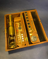 Zero Stock-Antique Drum Microscope Made in England