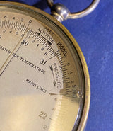 Antique Surveying  Mountain Altimeter Barometer Made by Tycos for Eugene Dietzgen Chicago & New York USA