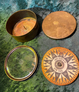 Antique Small Nautical Dry Card Compass Made John Bliss & Co  New York