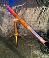 Zero Stock-Antique Single Draw Telescope  George Stebbing Portsmouth Optician to Royal Yacht Squadron