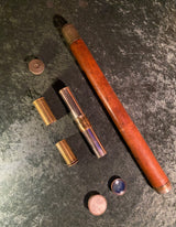 Zero Stock-Antique Single Draw Telescope  George Stebbing Portsmouth Optician to Royal Yacht Squadron