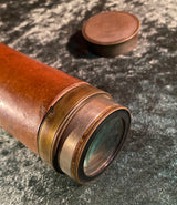 Zero Stock-Antique Single Draw Telescope  George Stebbing Portsmouth Optician to Royal Yacht Squadron