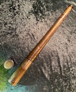 Antique Single Draw Telescope J.J. Messer London US Navy
