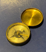 Vintage Pocket Brass Compass Made in France WW1 Era