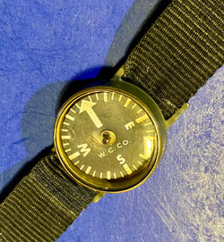 Vintage Wrist Compass  W.C. CO  Waltham Watch Co. Vietnam War Era
